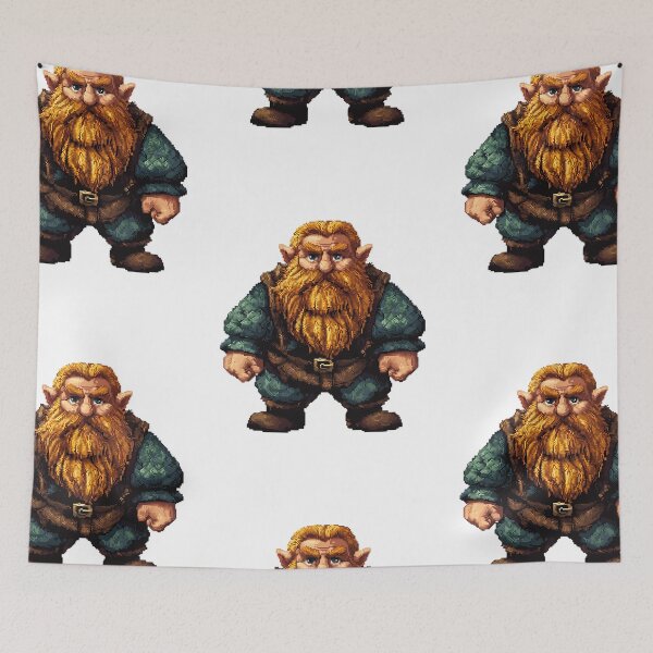 Item preview, Pixel Art: Pixelated Dwarf designed and sold by bapupa.