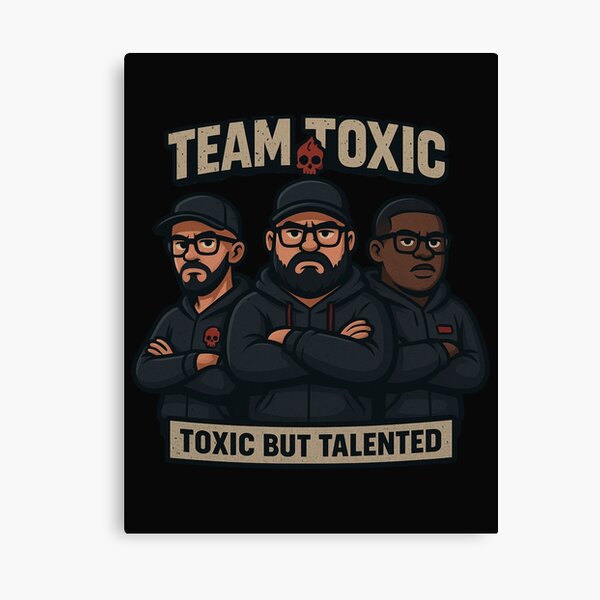 Aperçu de l'œuvre BADZEN1 x TEAM TOXIC - T-shirt certifié toxique mais talentueux créée et vendue par BadZen1.