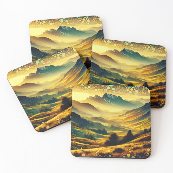 Item preview, Snowdonia Dawn – Golden Mountain Landscape Wall Art  designed and sold by Stoneflower-Art.