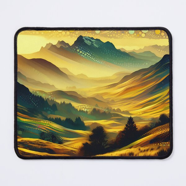 Item preview, Snowdonia Dawn – Golden Mountain Landscape Wall Art  designed and sold by Stoneflower-Art.