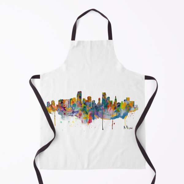 Item preview, Miami Skyline Splash – Colorful Abstract Cityscape designed and sold by caracatita75.