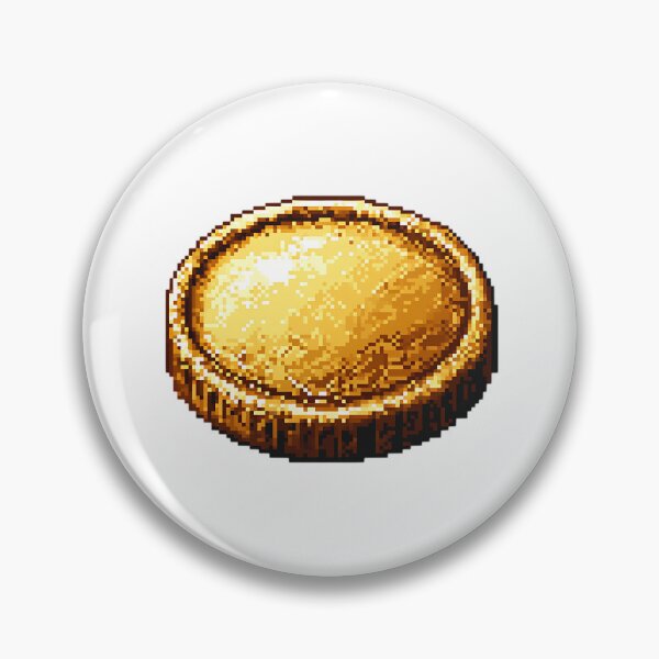 Item preview, Pixel Art: Pixelated Gold Coin designed and sold by bapupa.