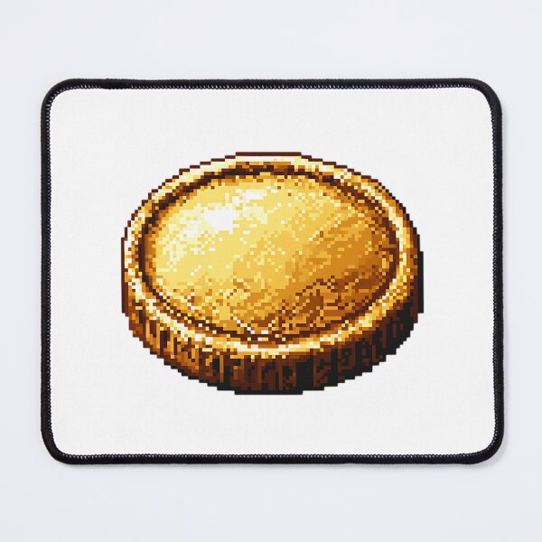 Item preview, Pixel Art: Pixelated Gold Coin designed and sold by bapupa.