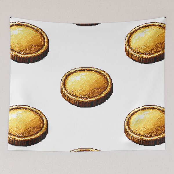 Item preview, Pixel Art: Pixelated Gold Coin designed and sold by bapupa.