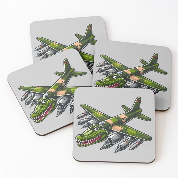 Item preview, Bombardiro Crocodilo - cartoon crocodile fusion with a military bomber plane  designed and sold by EmeraldeaArt.
