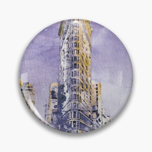 Item preview, Flatiron Splash – NYC Landmark in Watercolor designed and sold by caracatita75.