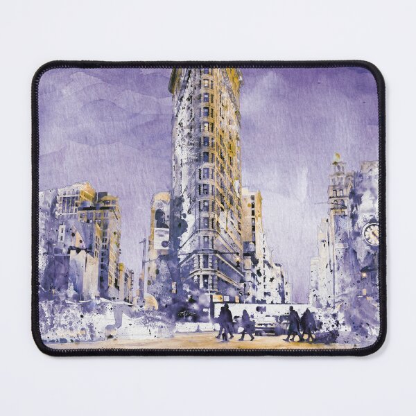 Item preview, Flatiron Splash – NYC Landmark in Watercolor designed and sold by caracatita75.