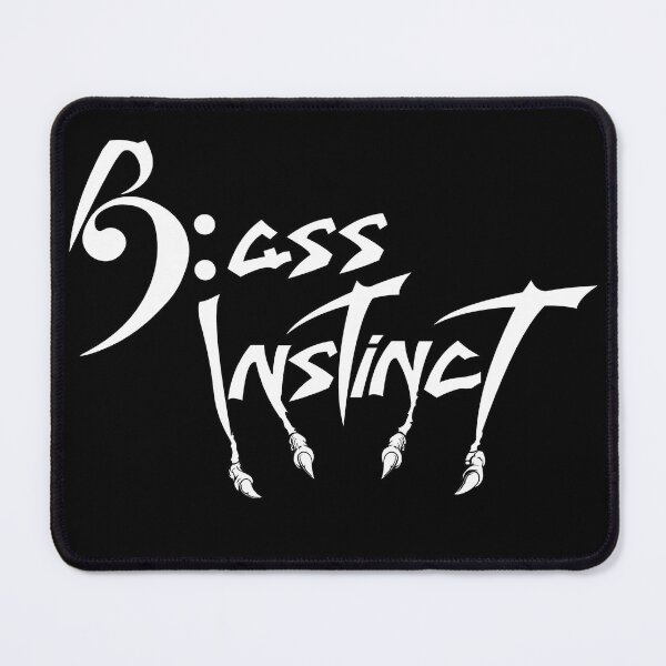 Item preview, Bass Instinct White Logo designed and sold by BassInstinct.