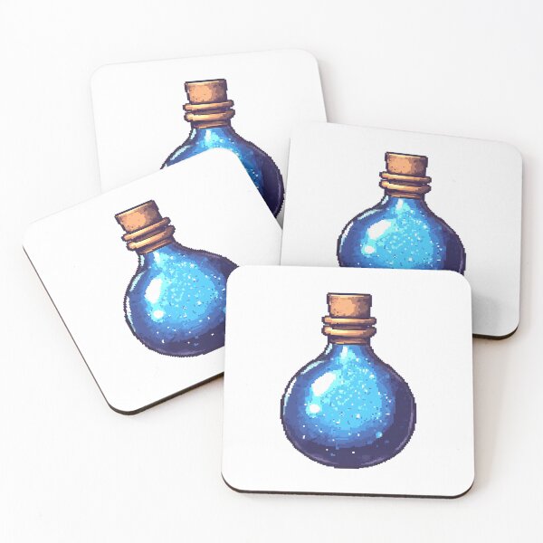 Item preview, Pixel Art: Pixelated Mana Potion designed and sold by bapupa.
