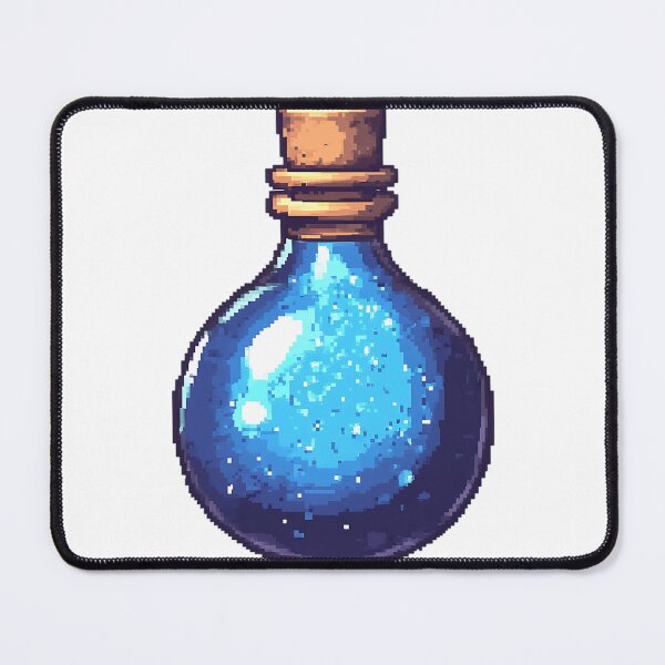 Item preview, Pixel Art: Pixelated Mana Potion designed and sold by bapupa.