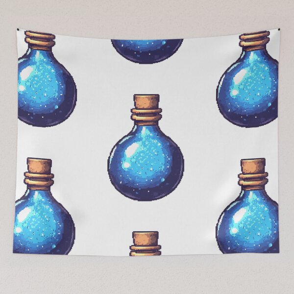 Item preview, Pixel Art: Pixelated Mana Potion designed and sold by bapupa.