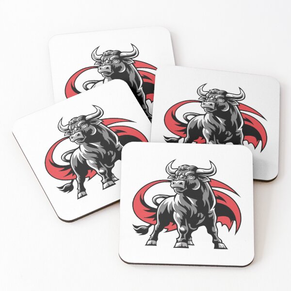 Item preview, Fierce Grey Bull - Spanish Strength with Dynamic Background designed and sold by FusiTink.