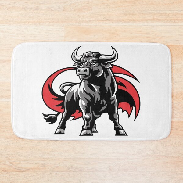 Item preview, Fierce Grey Bull - Spanish Strength with Dynamic Background designed and sold by FusiTink.