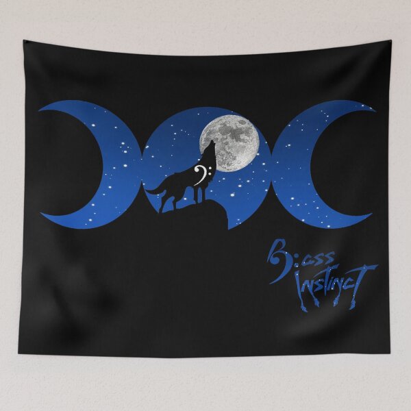 Item preview, Bass Instinct Triple Moon Wolf designed and sold by BassInstinct.