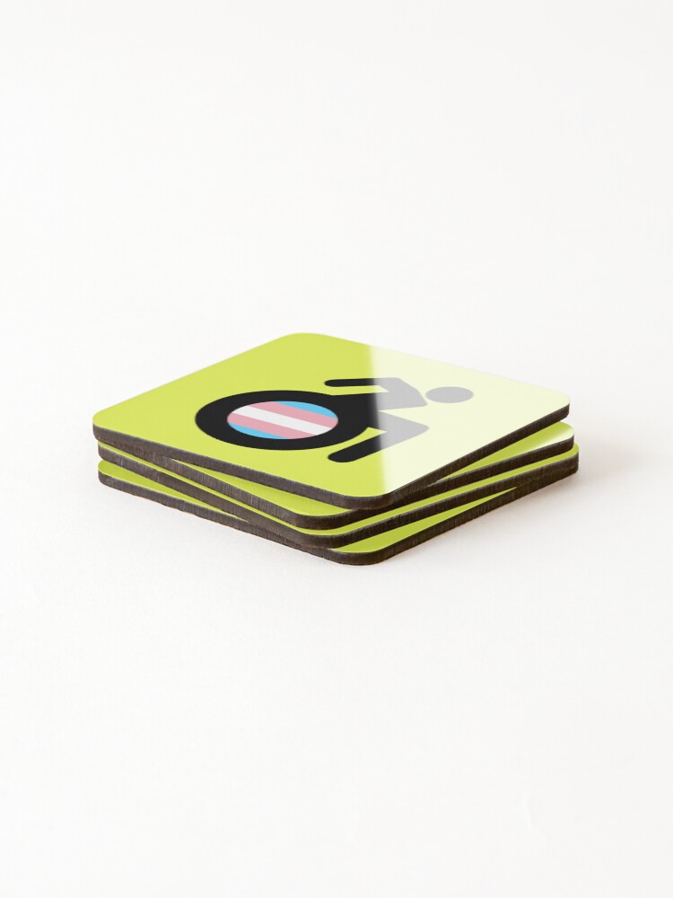 Thumbnail 4 of 5, Coasters (Set of 4), Trans Disability designed and sold by RockFireMerch.