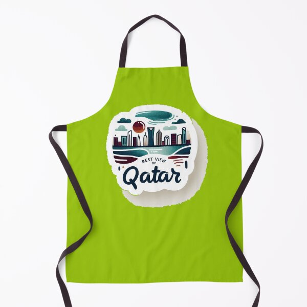 Item preview, Qatar Best View – Minimalist Watercolor Line Art Cityscape, designed and sold by PaintMeWorld.