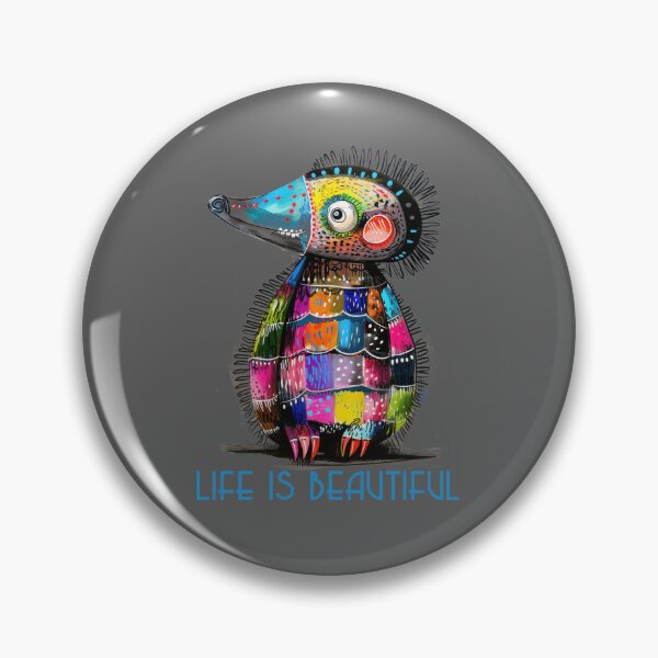 Item preview, Colorful Animal Design – Life is Beautiful – Happy Mole Motif designed and sold by KolbaVison.