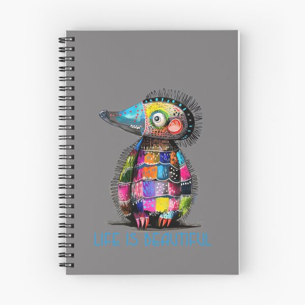 Item preview, Colorful Animal Design – Life is Beautiful – Happy Mole Motif designed and sold by KolbaVison.