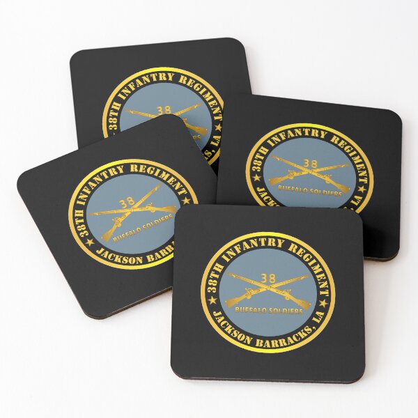 Item preview, Army - 38th Infantry Regiment - Buffalo Soldiers - Jackson Barracks, LA w Inf Branch designed and sold by Military Insignia Products.