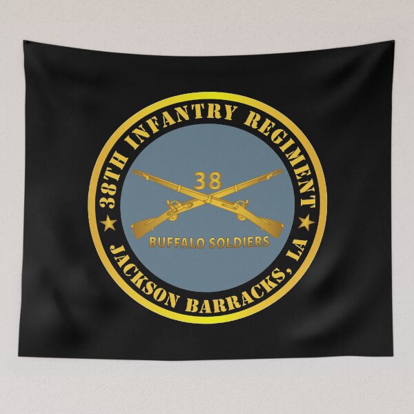 Item preview, Army - 38th Infantry Regiment - Buffalo Soldiers - Jackson Barracks, LA w Inf Branch designed and sold by Military Insignia Products.