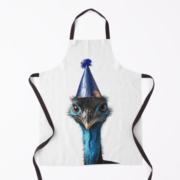 Item preview, Funny Cassowary Wearing Birthday Party Hat designed and sold by LazyOwlStore.