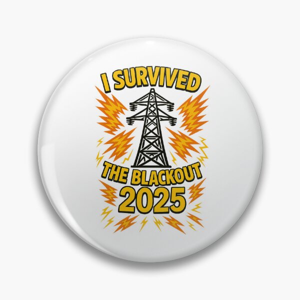 Item preview,  I Survived Europe Power Blackout 2025 Sticker designed and sold by LookinFreshh.