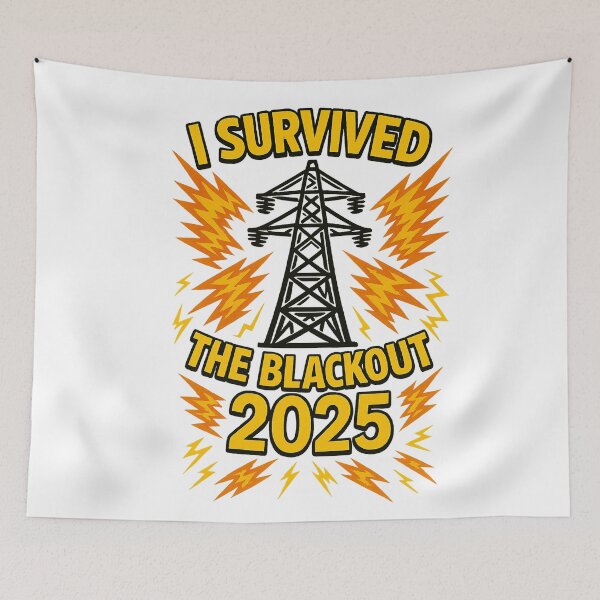 Item preview,  I Survived Europe Power Blackout 2025 Sticker designed and sold by LookinFreshh.