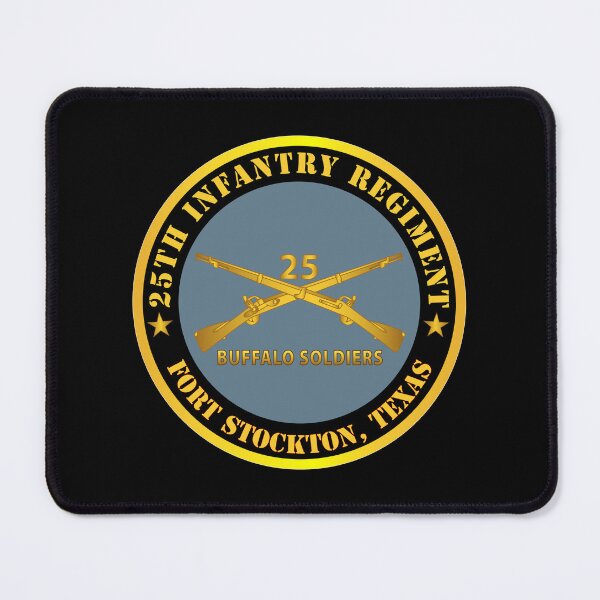 Item preview, Army - 25th Infantry Regiment - Fort Stockton, TX - Buffalo Soldiers w Inf Branch X 300 designed and sold by Military Insignia Products.