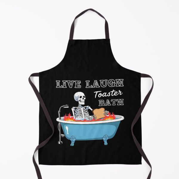 Item preview, Funny Skeleton Meme Live Laugh Toaster Bath designed and sold by Zayavca.