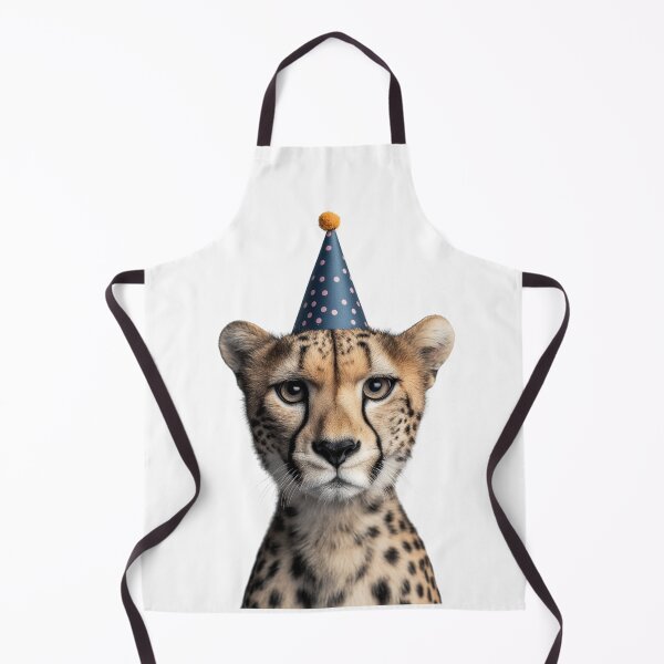 Item preview, Funny Cheetah Wearing Birthday Party Hat designed and sold by LazyOwlStore.