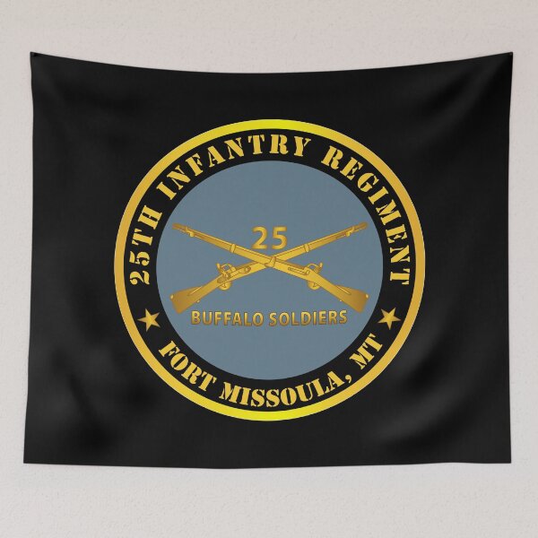 Item preview, Army - 25th Infantry Regiment - Fort Missoula, MT - Buffalo Soldiers w Inf Branch designed and sold by Military Insignia Products.