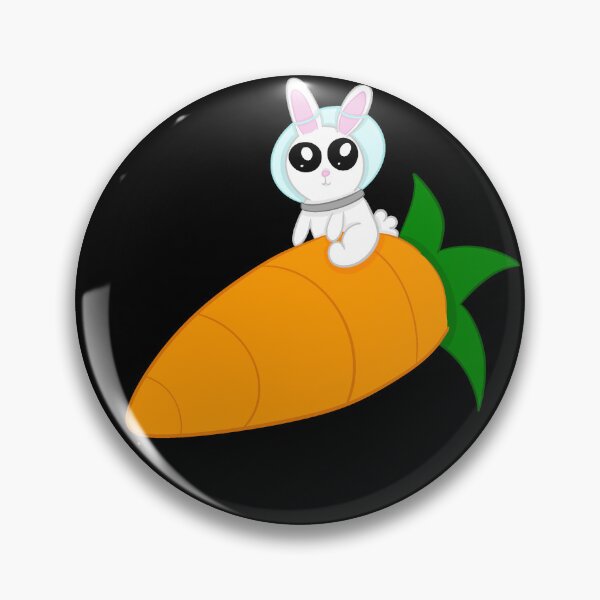 Item preview, Rocket rabbit black background designed and sold by CreationsByFey.