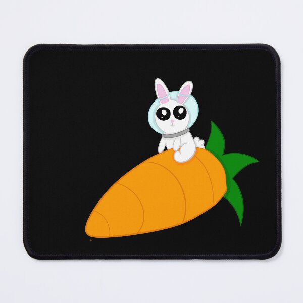 Item preview, Rocket rabbit black background designed and sold by CreationsByFey.