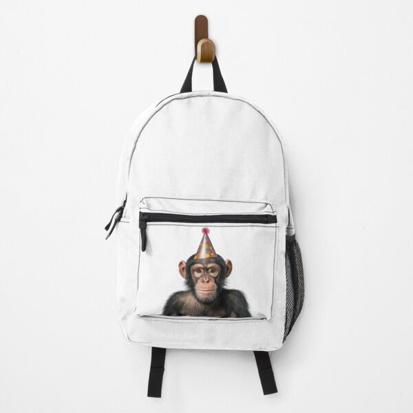 Item preview, Funny Chimpanzee Wearing Birthday Party Hat designed and sold by LazyOwlStore.