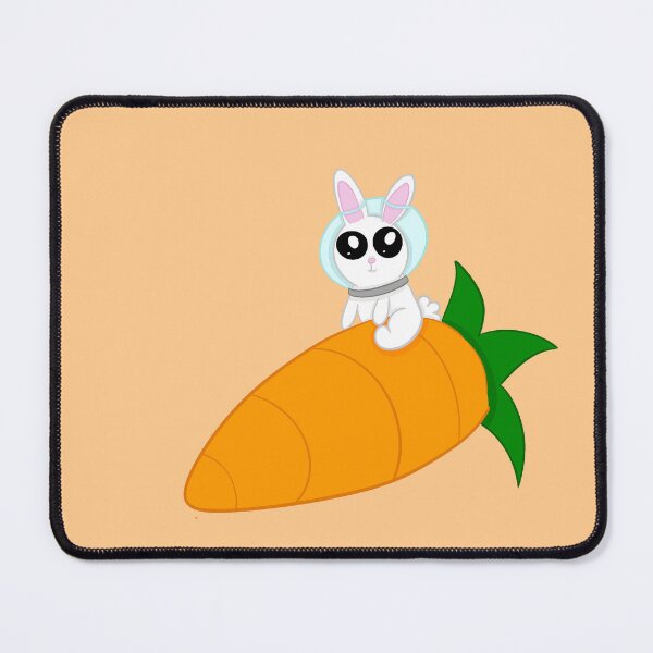 Item preview, Rocket rabbit orange background designed and sold by CreationsByFey.