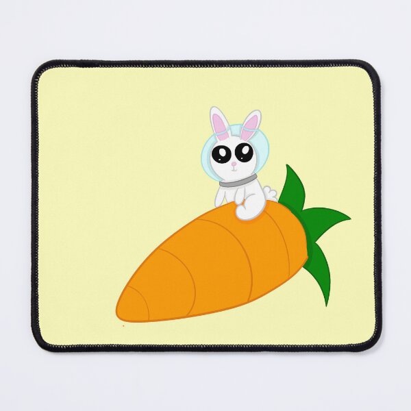 Item preview, Rocket rabbit yellow background designed and sold by CreationsByFey.