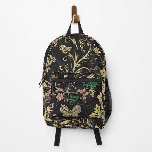 Item preview, Golden Baroque Garden – Luxury Floral & Butterfly Design | Elegant Gold Pattern designed and sold by HealthCoreCommunity.