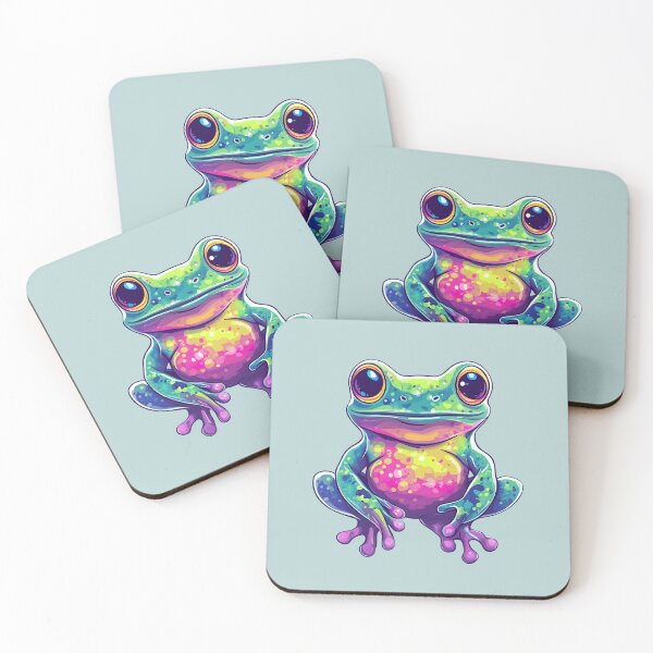 Item preview, colorful frog designed and sold by aeaeaeae.