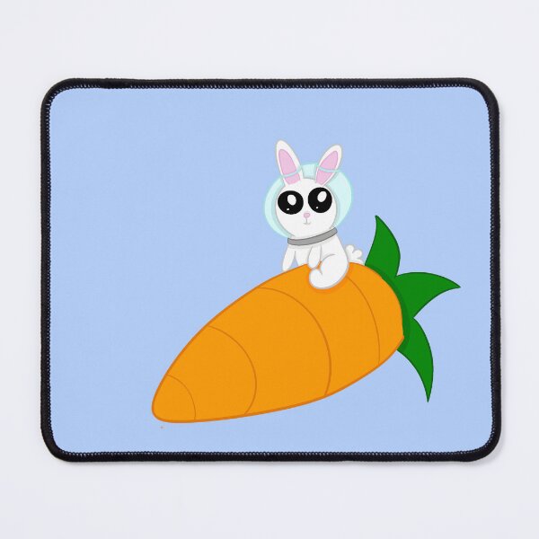 Item preview, Rocket rabbit dark blue background designed and sold by CreationsByFey.