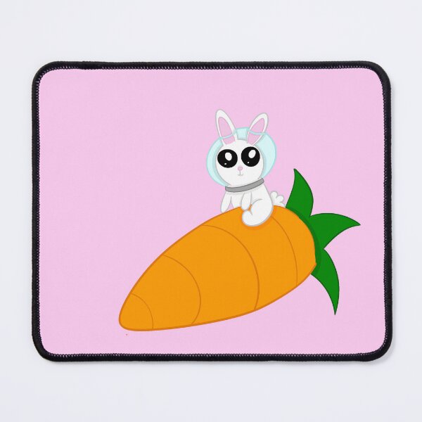 Item preview, Rocket rabbit pink background designed and sold by CreationsByFey.