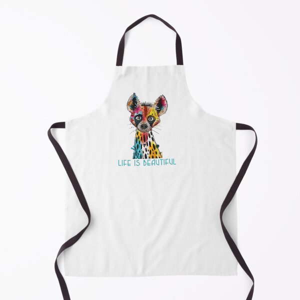 Item preview, Colorful Animal Design – Life is Beautiful – Happy Hyena Motif designed and sold by KolbaVison.