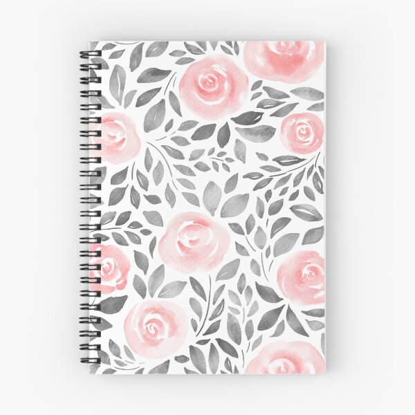 Item preview, Watercolor Roses and Leaves - Pink & Black designed and sold by Jennifer Creations.
