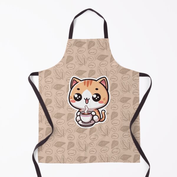 Artikelvorschau, Kawaii Katze mit Kaffee entworfen und verkauft von PetsClan.