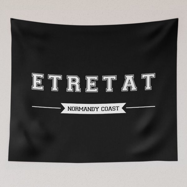 Item preview, Étretat, Cliffs and Legends [black] designed and sold by FrenchTouch77.