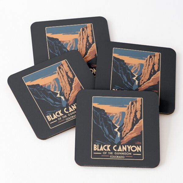 Item preview, A Vintage Illustration of Black Canyon of the Gunnison National Park - Colorado - US designed and sold by GoodOldVintage.