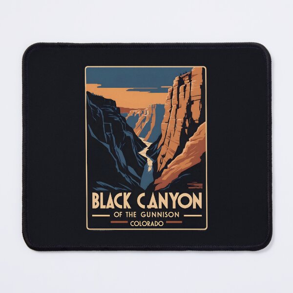 Item preview, A Vintage Illustration of Black Canyon of the Gunnison National Park - Colorado - US designed and sold by GoodOldVintage.