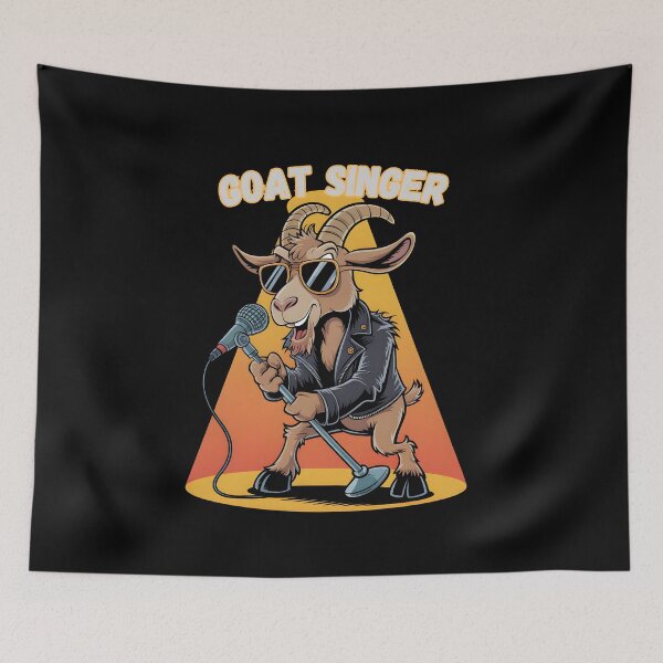 Item preview, Funny Goat Singer designed and sold by PeteLawliiet.
