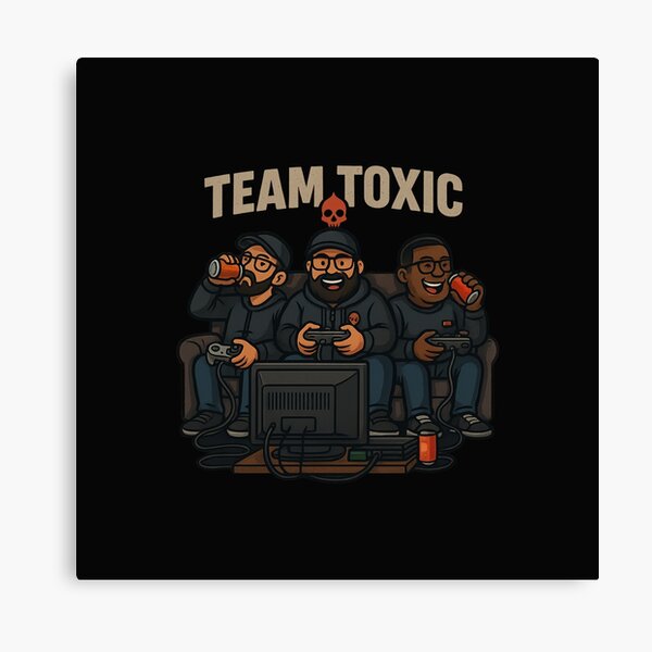 Aperçu de l'œuvre Équipe Toxic – Rétro Gaming créée et vendue par BadZen1.