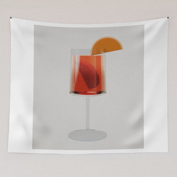 Item preview, Abstract 3D Cocktail [Aperol Spritz] designed and sold by AestasArchitect.