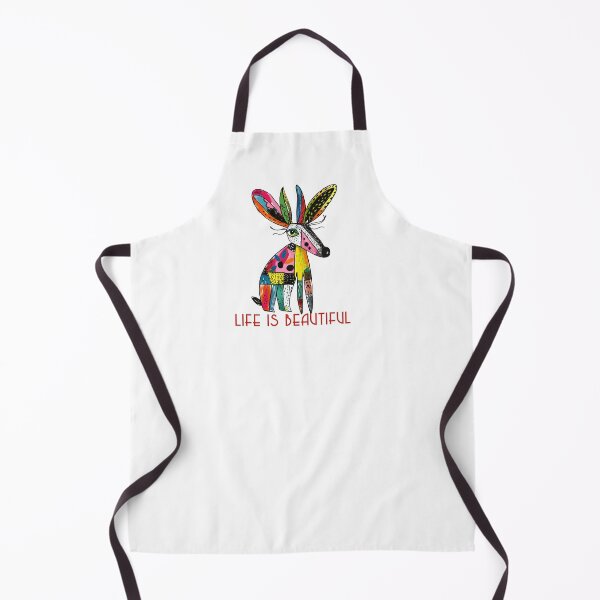 Item preview, Colorful Animal Design – Life is Beautiful – Happy Anteater Motif designed and sold by KolbaVison.